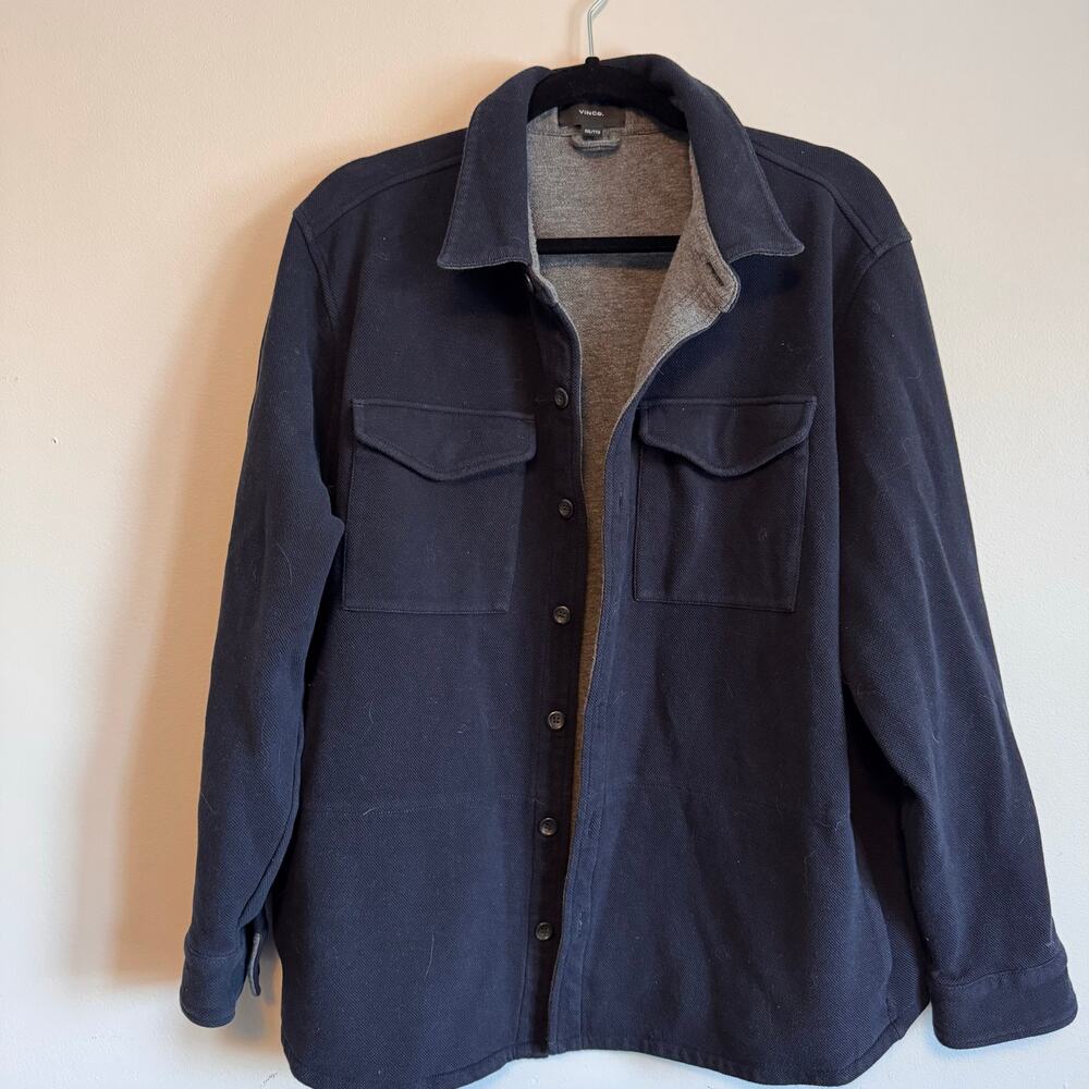 Vince Blue Button Up Sweater